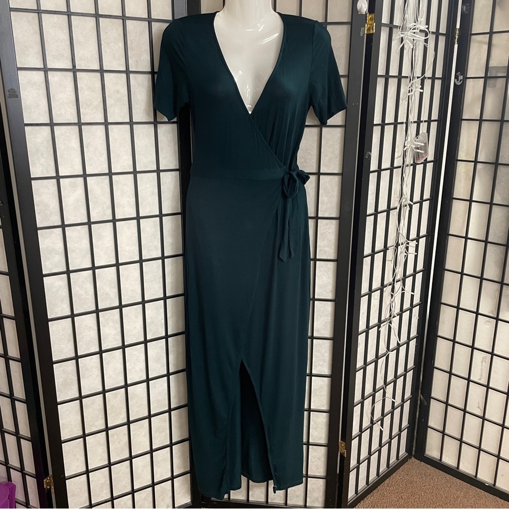 Forever, 21 knit mini dress with a wrap, front size medium